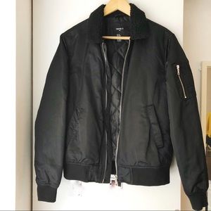 Forever 21 Padded Bomber Jacket
